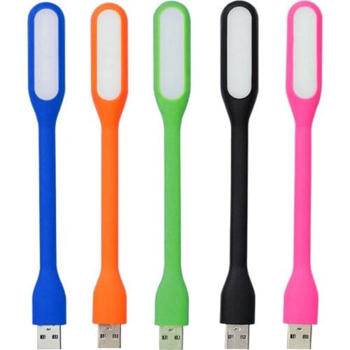 Cheap 1pc 4pcs Bright Flexible Desk Reading Mini USB LED Light Lamp For Laptop Power Bank Computer Colorful Lamps Flashlight