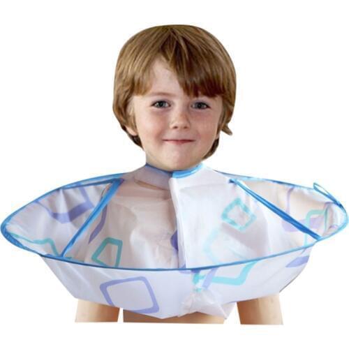 Child Haircut Cape Barber Apron Umbrella Cape Hair Coloring Cloak, Suitable for Babies 0-10 Years Old
