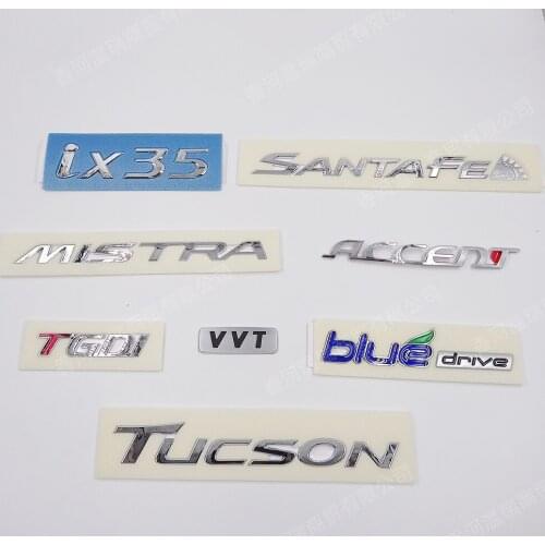 Emblem logo for ix35 accent bluedrive santafe tgdi vvt tucson mistra