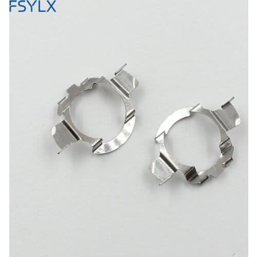 FSYLX H7 LED Metal clip retainer adapter bulb holder for Buick Regal La Crosse Excelle Hideo X5 F20 NI-SSAN QASHQAI H7 headlight