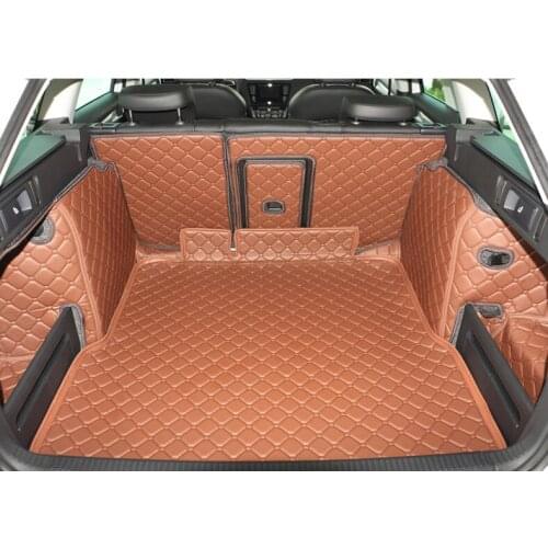 Good & New! Special trunk mats for Skoda Octavia wagon 2017-2014 durable waterproof boot carpets for Octavia 2015,Free shipping