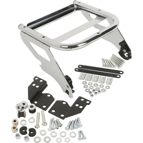 Motorcycle Solo Rack & Docking Hardware Kit For Harley Tour Pack Touring Electra Glide Road King Street Glide 1997-2008