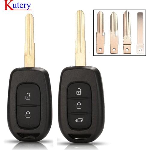 Kutery 3 Buttons Remote Car Key Fob Shell for Renault Symbol Trafic Dacia Duster Logan Sandero HU136te VAC102 Key Case Replace