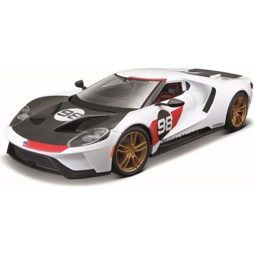 Maisto 1:18 2021 Ford GT Heritage Series Preminer editionHighly-detailed die-cast precision model car Model collection gift