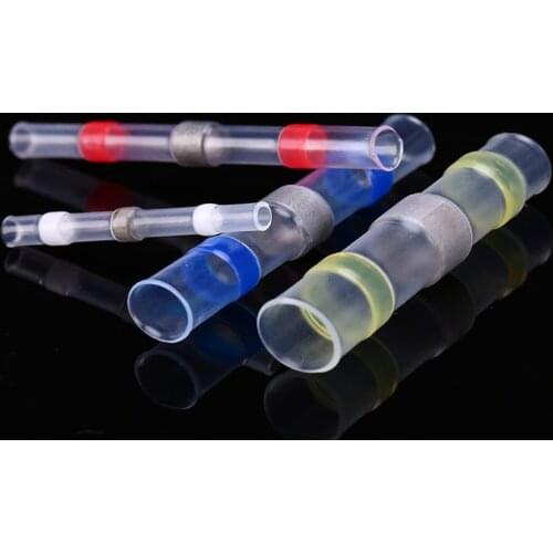 30/50/100/500pcs Mixed Heat Shrink Connect Terminals Waterproof Solder Sleeve Tube Electrical Wire Insulated Butt Connectors Kit