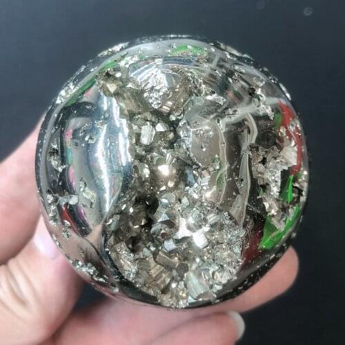Natural Crystals Quartz Pyrite Geode Sphere Ball Energy Reiki Stones Room Home Office Aquarium Decoration Accessories Gemstone