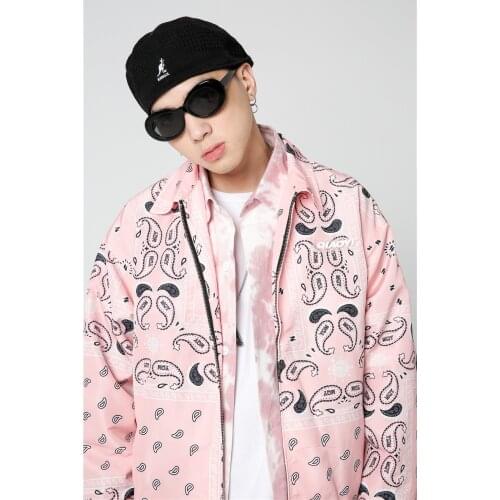 Not Valuable 2020 Autumn New Jacket Mens Fashion Fashion Flow Printing Loose Casual Thin Coat Fashion