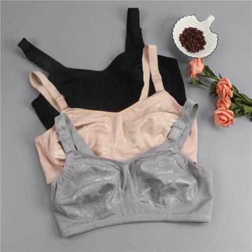 Underwear Womens Thin, Big Breasts, Small Full Cups, Large Size D Cups, Comfortable Bra Without Steel Ring
