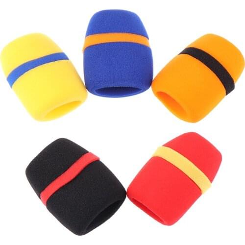 5Pcs Microphone Sponge Foam Cover For Microphone Sponge Filter Wind Shield