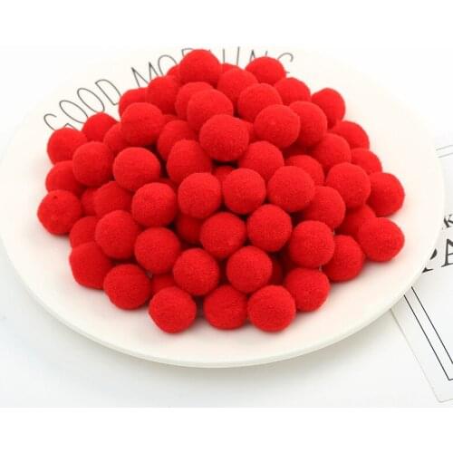 Wholesale 8/10/15/20mm Pompoms Soft Pom Poms Fur Ball Arts Toy Crafts DIY Apparel Sewing Fabric Supplies Wedding Home Decoration