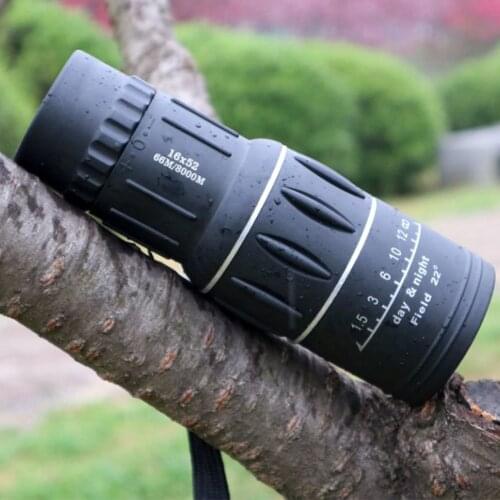 Portable 16X52 Distance Sports Hunting Zoomable Monocular Low Light Night Vision Telescope Binoculars for Outdoor Bird Watching