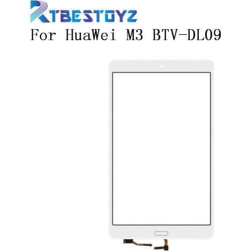 RTBESTOYZ Touch Glass For HuaWei M3 BTV-DL09 BTV-W09 Touch Screen Glass Digitizer Panel Front Glass Lens Sensor