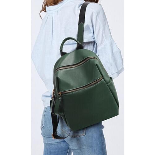 Fashion Backpack Women New Korean Version of Wild Tide Female Soft Leather Casual Large Capacity Travel Backpacks School Bags
