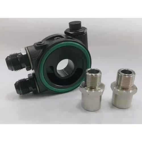 OIL COOLER FILTER SANDWICH PLATE + THERMOSTAT ADAPTOR (AN10 or AN8) FITTINGS EP-OL0404