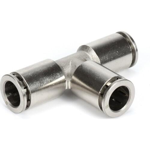 PE PEG pneumatic quick coupling brass metal trachea quick connection tee hose air compressor accessories 4 6 8 10 12 14 16mm