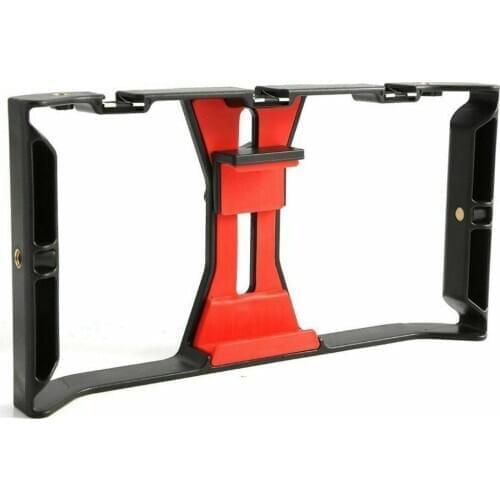 Smartphone Video Rig, Phone Movies Mount Handle Grip Stabilizer, Filmmaking Recording Rig Case for Video Maker Filmmaker Videogr