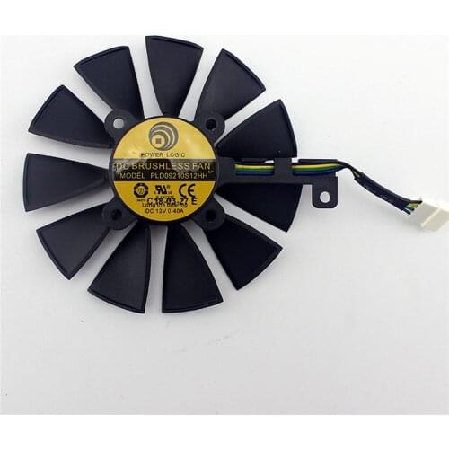 Graphics Card Fan PLD09210S12M PLD09210S12HH Cooling Fan GPU VGA Cooler for ASUS ROG STRIX GTX 1080TI GTX 1060 1070 1080 RX 480