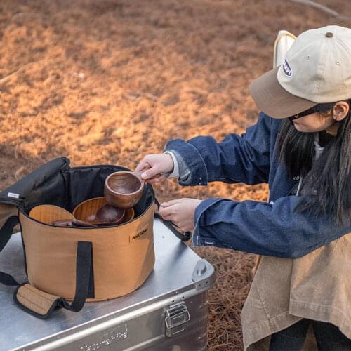 Naturehike Bucket-shaped Camping Storage Box Travel Outdoor Equipment Storage Bag Accessories Sundries Bag Camping Storage Box