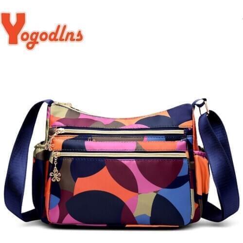 Yogodlns Fashion Women Mam Bag Small Shoulder Bag High Quatily Oxford cloth Messenger Crossbody Bags Multi-pocket Purse Handbag