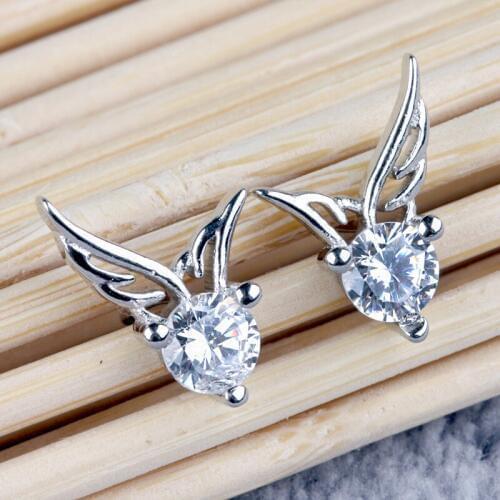 Wing Wings Earrings Ear Fashion Jewelry Explosion Models Female Korean Women Silver Earrings Angel Pendientes Mujer Moda