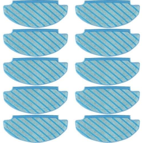10 PCS Mop Cloths Cleaning Pads Compatible for Ecovacs Deebot Ozmo T8 Aivi Vacuum Cleaner, T8 Washable Cleaning Cloth