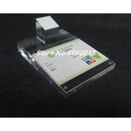 16pcs/lot Simple Acrylic Mobile Phone Display Stand Cellphone Holder Smartphone Stand