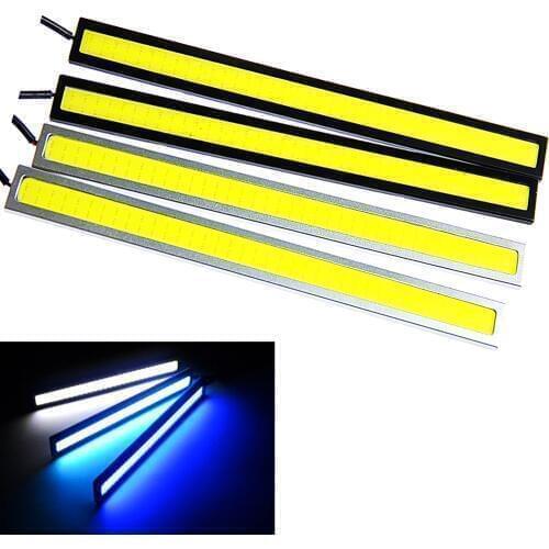 2pcs/lot High Quality LED car light Daytime Running light COB 17cm DC12V DRL Waterproof Car styling parking Light Bar Strip