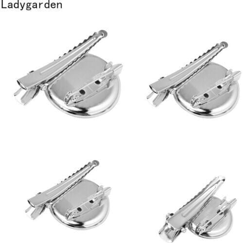 20PCS Round Metal Backing Dual-use Safety Brooch Clip Single Prong Clip Brooch Buckles Hooks 20/25/30/35mm Sewing Accessories