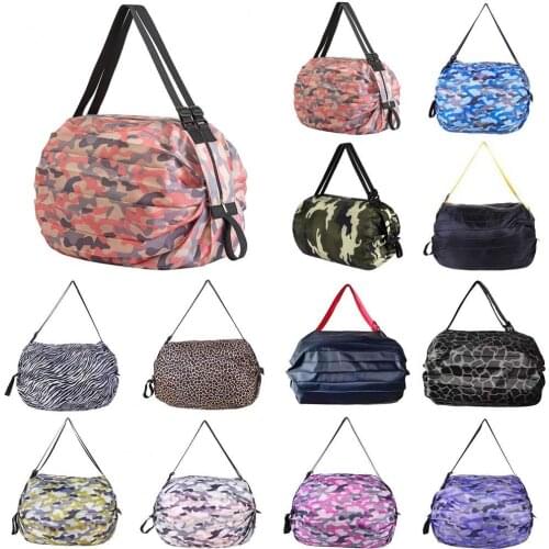 2021 High Quality Shopping Bag Eco-friendly Reusable Nylon Supermarket Travel Bag for Daily Life Reusable Grocery Tote Handbag