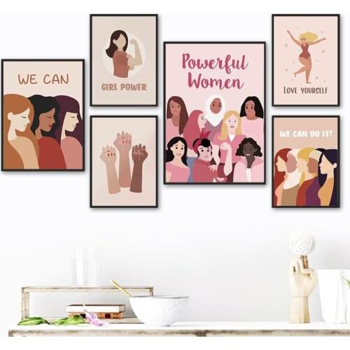 Abstract Beautiful Girl Woman Hand Wall Art Canvas Painting Nordic Posters And Prints Wall Pictures For living Room Home Decor