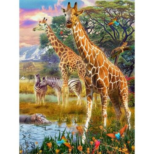 Diamond Painting Full Giraffe DIY Square /round Drill Diamond Embroidery Animals New Arrival Home Decoration