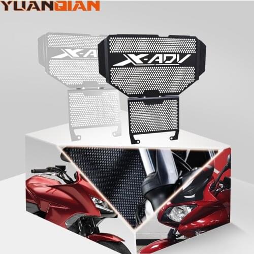 For HONDA XADV X-ADV 750 2017 2018 2019 2020 Motorcycle Aluminum Motorcycle Radiator Grille Guard Cover Header Guard Protector
