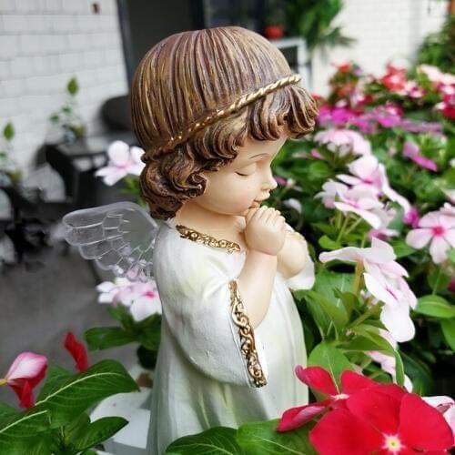 America Style Resin Beauty Figurines Home Furnishing Fairy Crafts Decoration Angels Baby Handicraft Ornament Wedding Gift