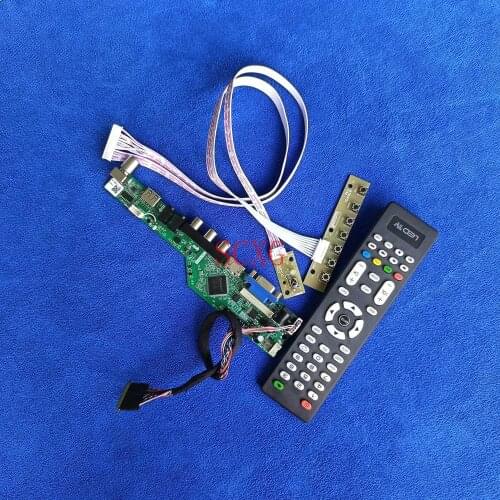 AV VGA USB HDMI-compatible Signal analog Kit Fit B133XTN01.0 B133XTN01.5 LCD LED 1366*768 Monitor controller board 40-Pin LVDS