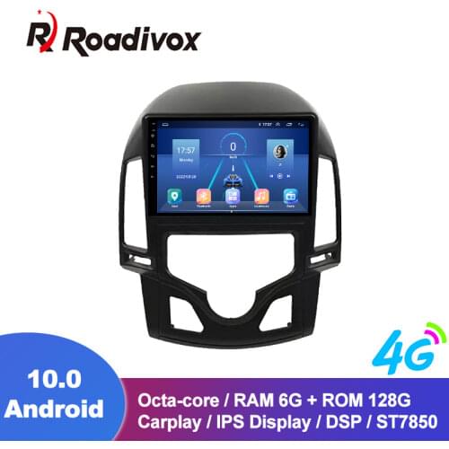9" Android 10.0 RAM 4G ROM 64G for HYUNDAI I30 AC 2007 2011 Car Dvd Gps Navigation Radio Multimedia Player Stereo Head Unit
