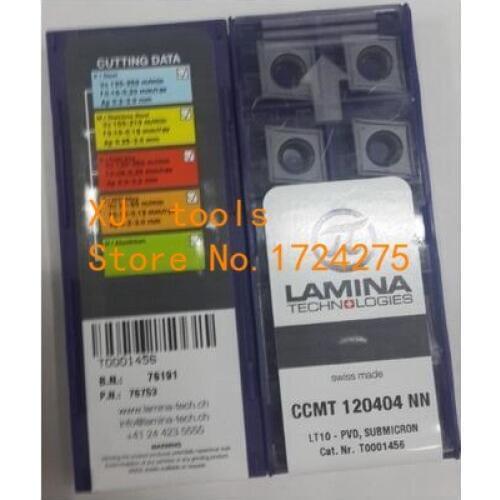 Free Shipping 10Pcs CCMT120404NN LT10 tungsten Carbide insert Cutting tools turning ,carbide inserts Lathe turning tool