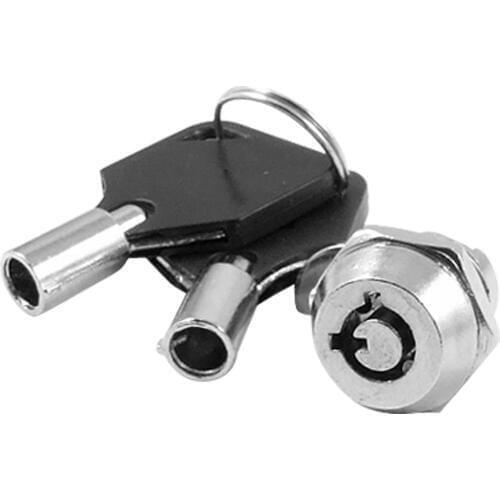 Free Shipping Cabinet Door Quarter Turn Security Tubular Cam Lock w Keys
