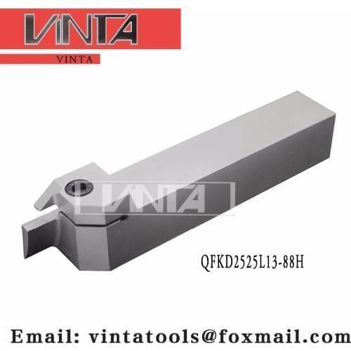 Free shipping QFKD2525L13-88H cnc cutting tools Surface Grooving tool holder matched inserts ZTKD0608-MG