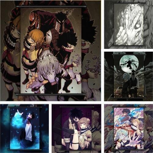 Boku no My Hero Academia Shigaraki Tomura Himiko Toga Dabi Anime manga wall Poster Scroll H