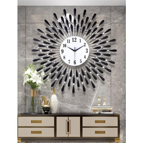 Large Luxury Wall Clock Royal Style European Design Digital Fashion Wall Clock Silent Modern Reloj De Pared Home Decor BD50ZB