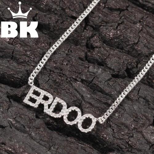 HIP Hopking Custom Mini Zircon Miami Cuban Link Necklace Gold silver color Plated Luxury Copper Micro Paved CZ Cuban Chain