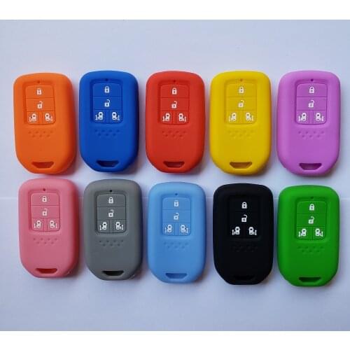 Key Fob Cover Case Protector Silicon Keyless Entry Jacket for Honda Odyssey Steps Wagon Elysion MPV Freed 4 Button Remote