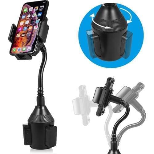 Mobile Phone Mount holder Cup Fone Cup Holder Multi-angle 360 Degree Rotating Clip Windshield Smartphone Car Holder