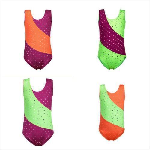 Kid Sleeveless Girls Ballet Gymnastics Leotards Sleeveless Ballet Tutu Dancewear Child Professional Dancesuit Girls Cloth 2-11Y