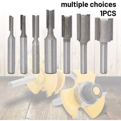 1/4\" Shank Wood Milling Cutter Diameter Carbide Insert Straight Router Bit Cricut Woodworking Electric Tools Routing Cutter