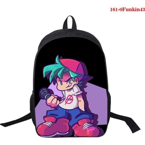 Hot Sale Friday Night Funkin Printing Backpack Boys Girls School Backpacks USB Charge Laptop Bag Teenager Book Bag 16in Rucksack