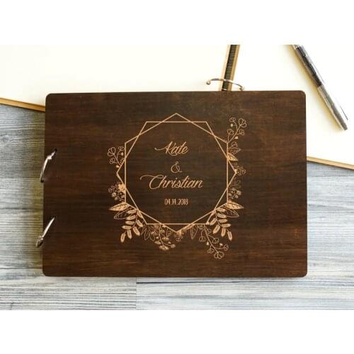 Engraved Guest Book,Personalized Guest Book,Rustic Wedding Guest Book,Wooden Guestbook,Custom Bridal Shower Gift,Wedding Gift