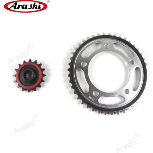 Arashi Motor Drive Sprocket Kit For HONDA CTX700 N DCT 2014 2015 2016 2017 2018 Chain Gear Sprocket 520 Pitch Front 16T Rear 43T