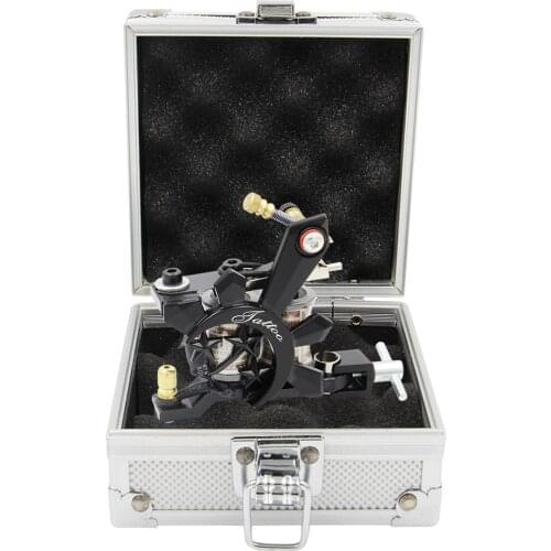 1PCS Carbon Steel Tattoo Machine With box Iron Tattoo Machine Wrap Coil Lining Shading Coloring for tattoo power supply supplier