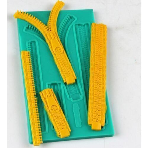 Zipper Silicone Mould chocolate mold Fondant cake Decorating Tool Baking gateau cupcake toppers patisserie accessories